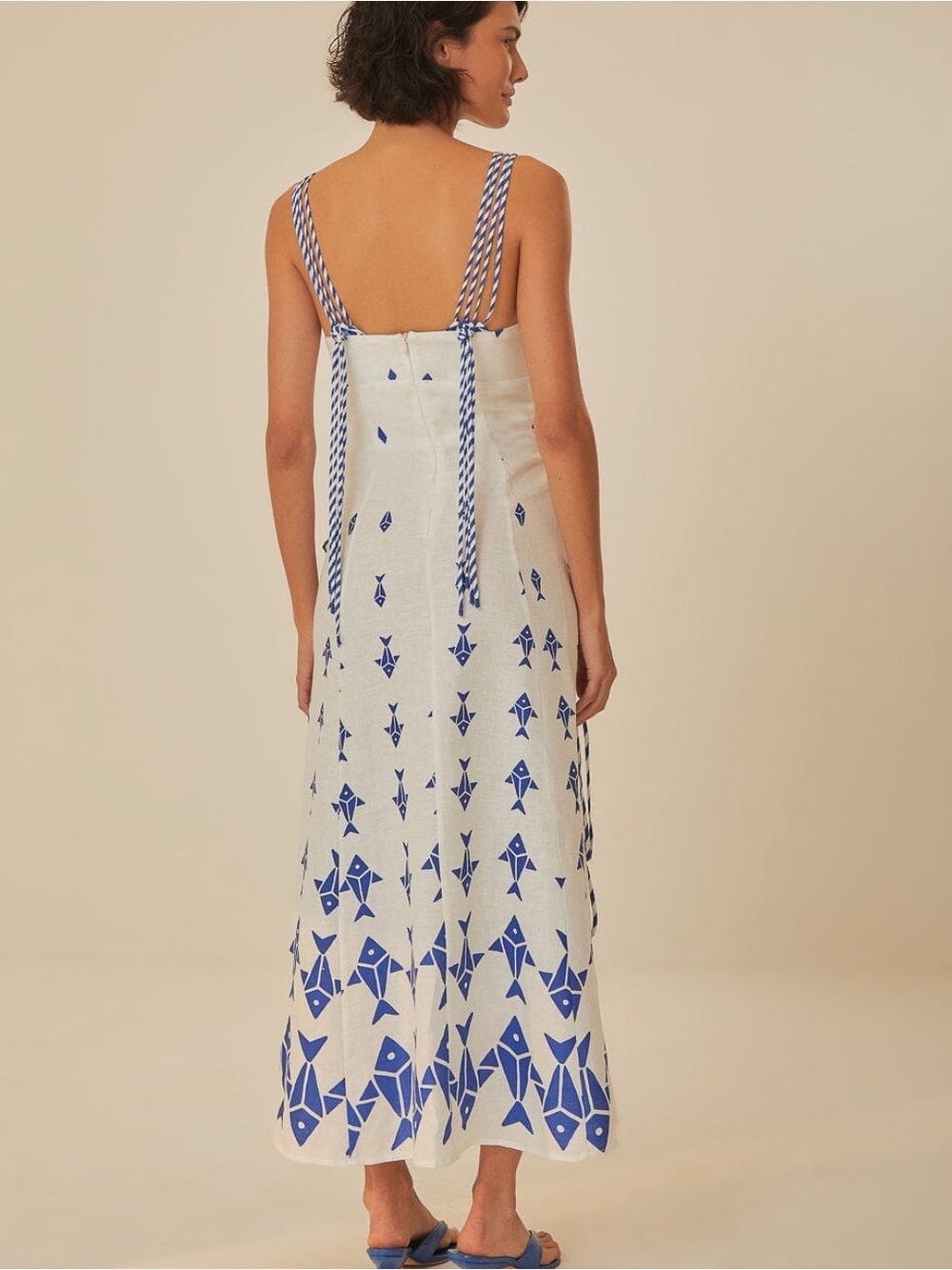 New Farm Rio ‘Graphic Fishes’ Midi Dress • MEDIUM - Picture 2 of 6